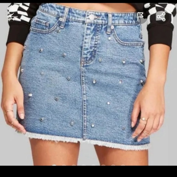 Set of 2 Wild Fable Denim Skirts Bundle NWOT - Picture 2 of 3
